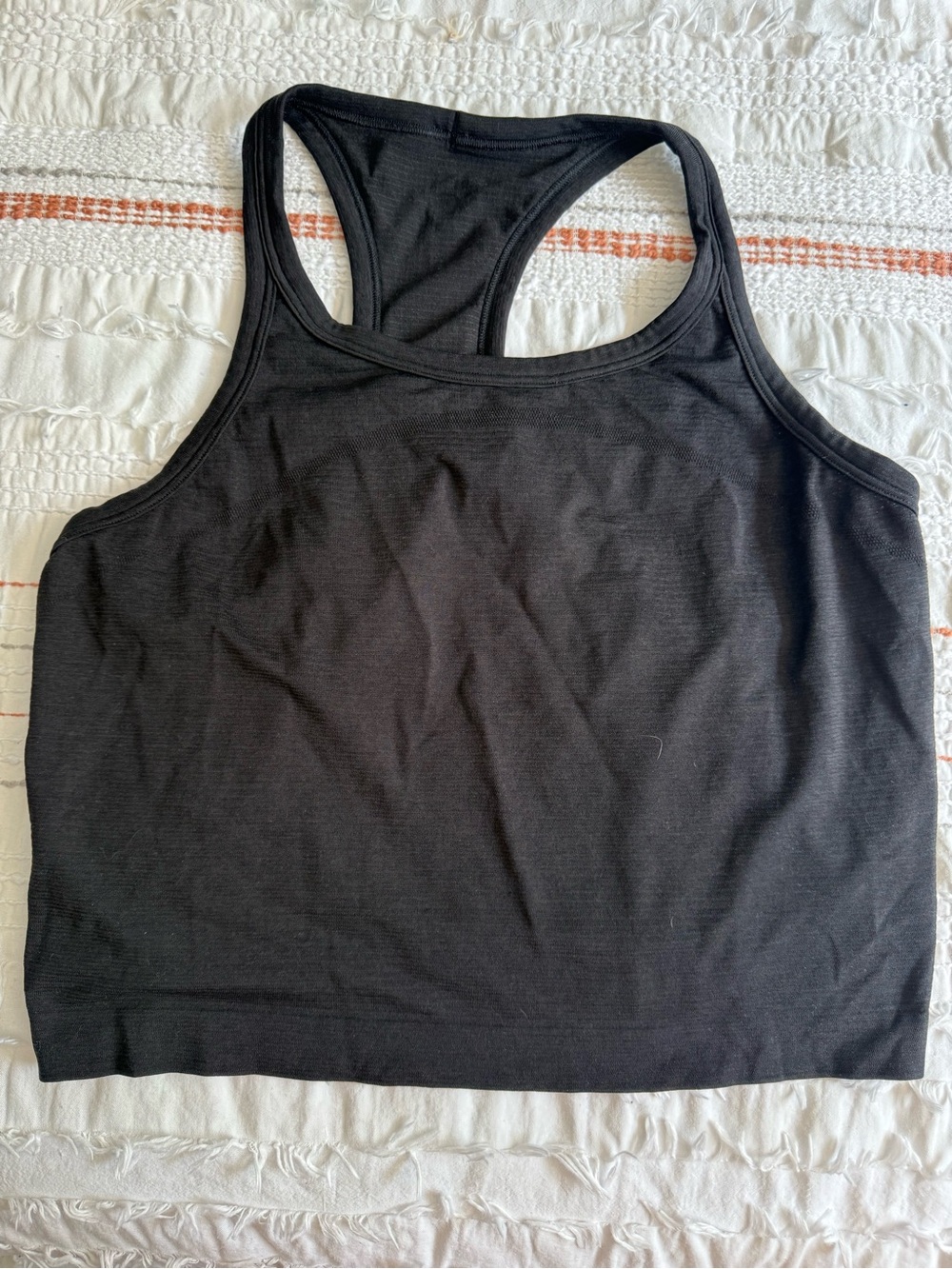 Lululemon Cropped Swiftly Tank- Black